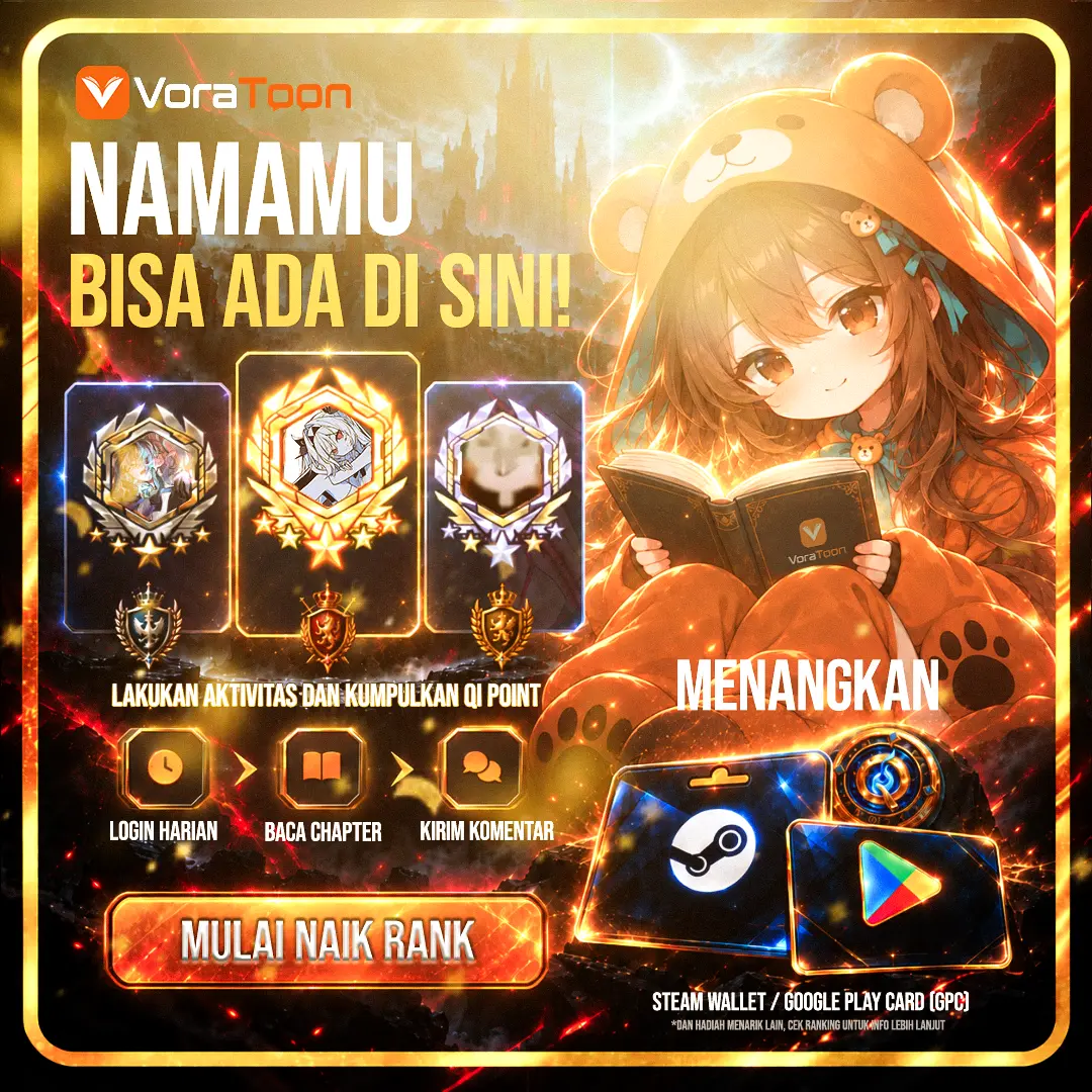 Namamu bisa ada di sini! Kumpulkan Qi Point lewat login harian, baca chapter, dan kirim komentar. Mulai naik rank dan lihat hadiah di halaman ranking.